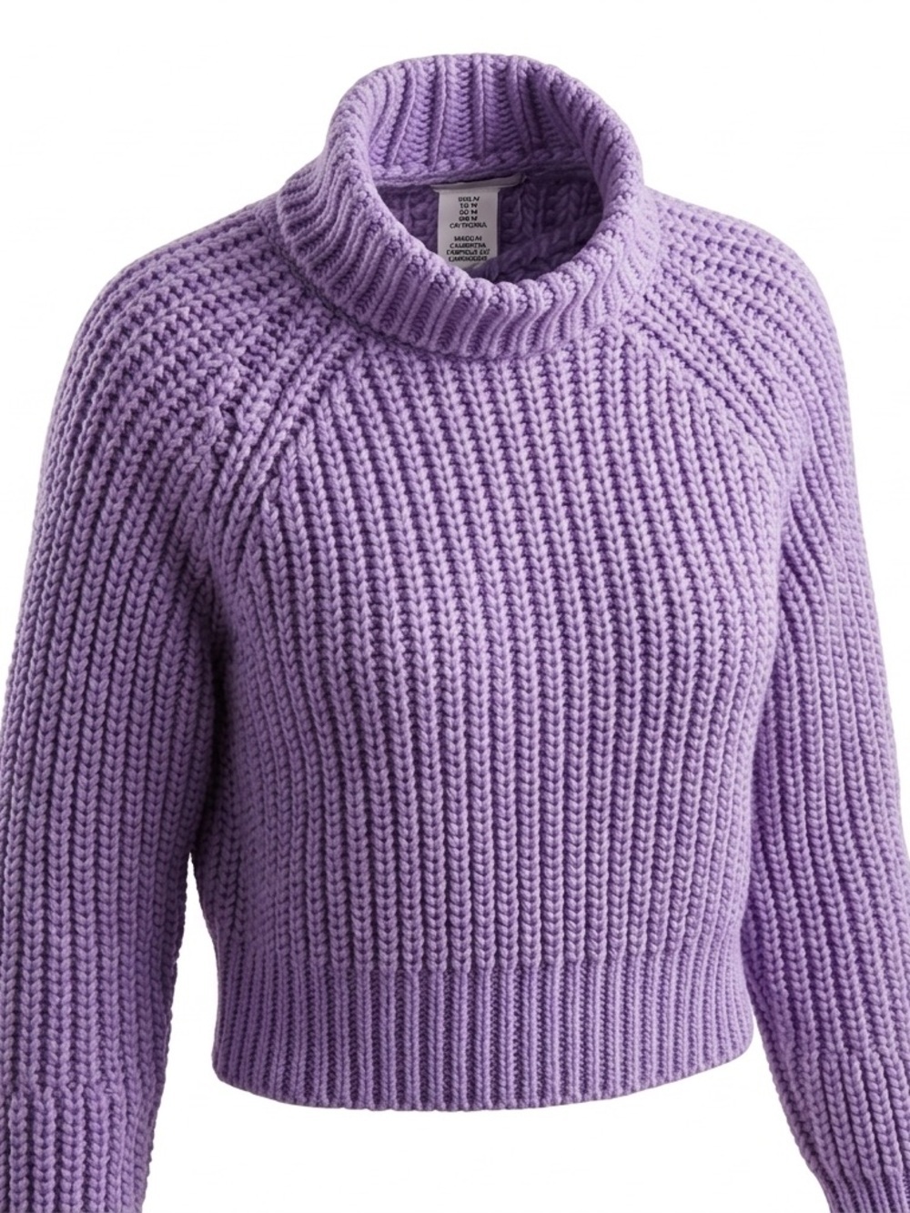 H&M Lilac Knit Sweater - Purple Size M